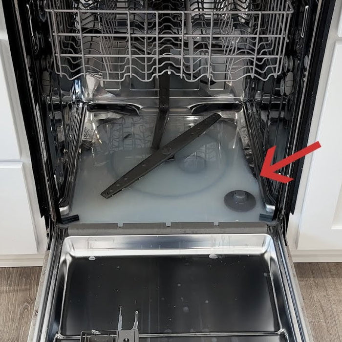 Dishwasher not draining and leaving standing water