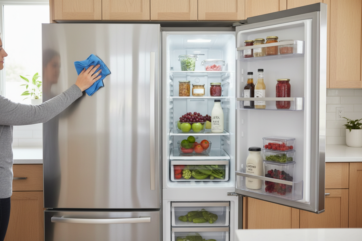 How to Clean Your Refrigerator Inside and Underneath