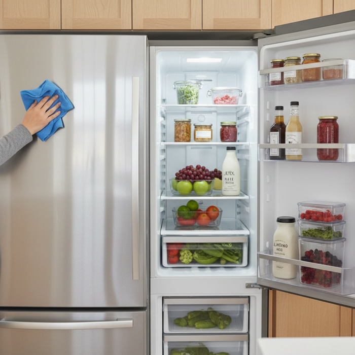 How to Clean Your Refrigerator Inside and Underneath
