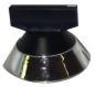Whirlpool Black and Chrome Top Burner Knob - WP330190