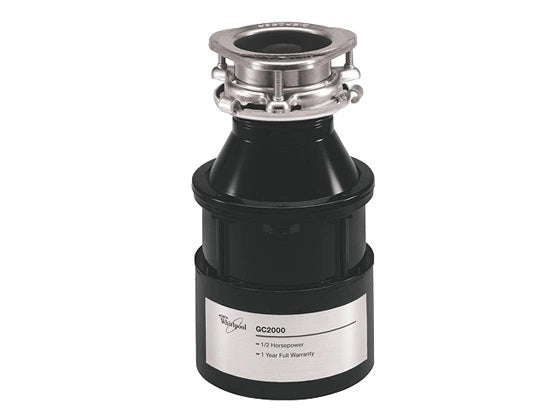 Whirlpool 1/2 HP Continuous Feed Garbage Disposal with Power Cord - W11316363