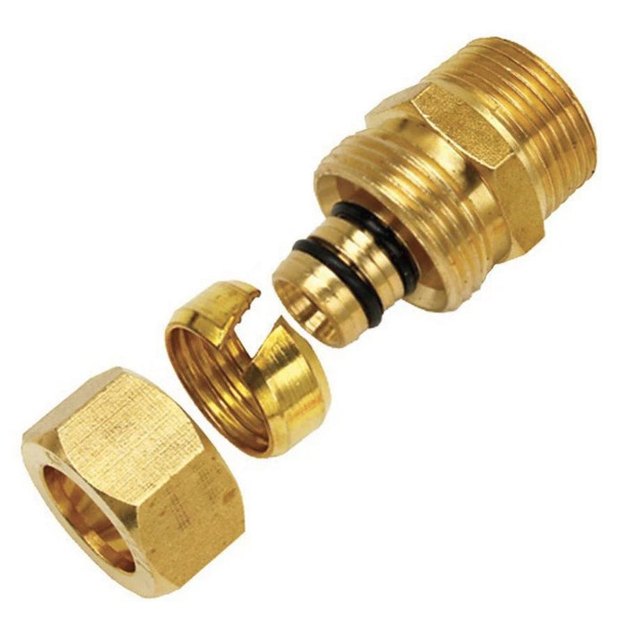 Watts Radiant 3/4-Inch PEX-AL Compression x MPT Brass Adapter - 81008110