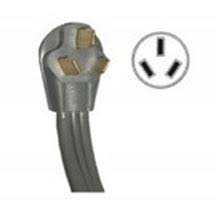 GE 6-Foot 40-Amp 3-Wire Range Power Cord - WX09X10008