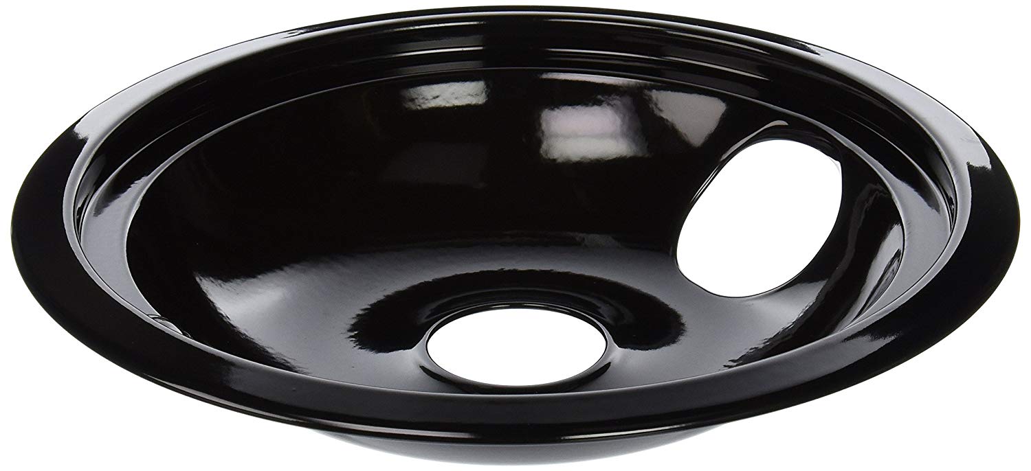 GE 8-Inch Black Porcelain Electric Range Drip Pan - WB31T10015
