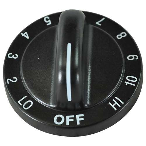 Whirlpool Black Downdraft Cooktop Knob - WP71002187