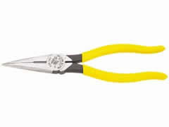 Klein Tools Needle Nose Pliers with Side Cutter, 8 In. - D203-8