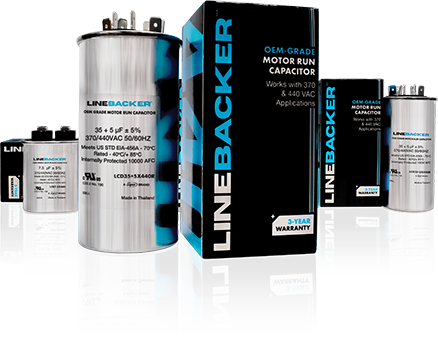 LCD30+5X440R HVAC Dual Run Capacitor, 30 + 5 MFD, 440V