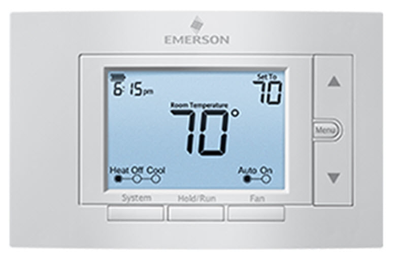 1F85U-42PR Emerson/White-Rodgers Programmable Thermostat, 2H/2C or 4H/2C Heat Pump