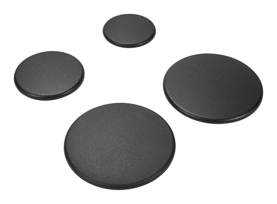 Whirlpool Range Black Surface Burner Cap Set of 4 - W10881749