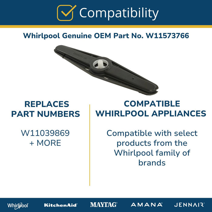 Whirlpool Dishwasher Spray Arm - W11573766