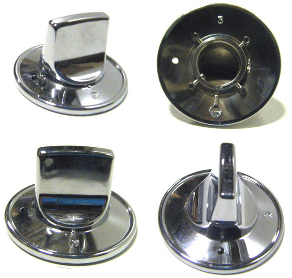 Robertshaw Chrome Electric Slip-Fit Replacement Knob - 4590-502