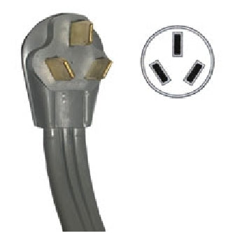 GE 4-Foot 40-Amp 3-Wire Range Power Cord - WX09X10006