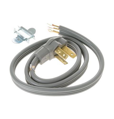 GE 4-Foot 40-Amp 3-Wire Range Power Cord - WX09X10006
