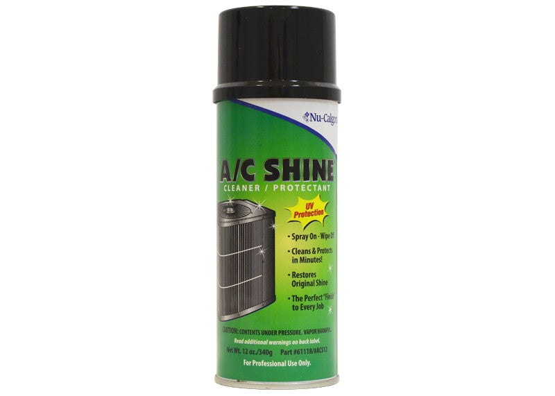 Nu-Calgon A/C Shine HVAC Equipment Cleaner & Protectant, 12 oz Aerosol