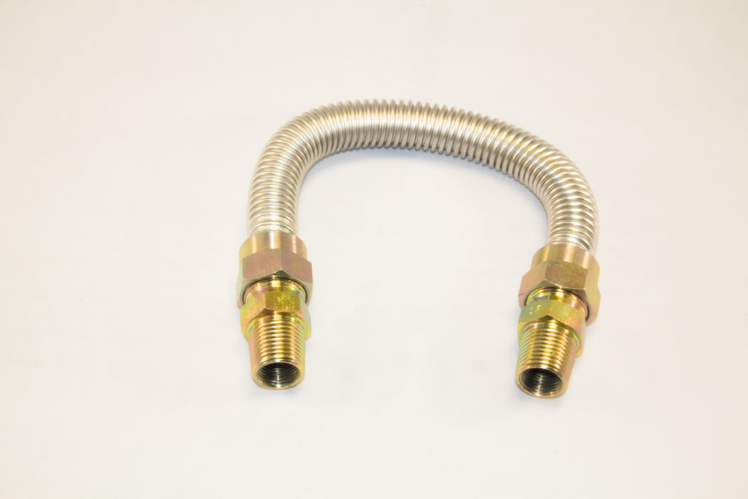 USD Products Stainless Steel Flexible Connector, 5/8-Inch OD, 1/2-Inch MIP x 1/2-Inch MIP - 300-3131-60