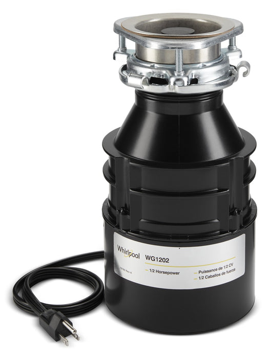 Whirlpool 1/2 HP Continuous Feed Garbage Disposal with Power Cord - 84211602