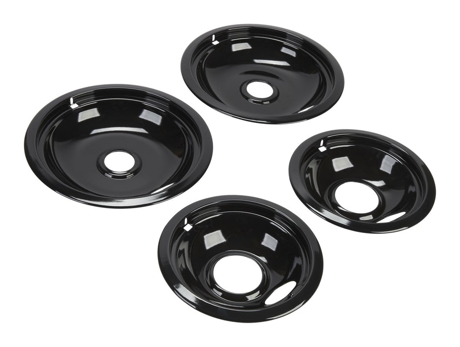 Whirlpool Black Porcelain Electric Range Drip Pan Set - W10288051