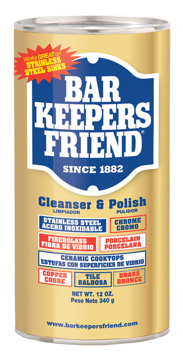 Bar Keepers Friend Cleanser & Polish, 12 Oz. - 11510