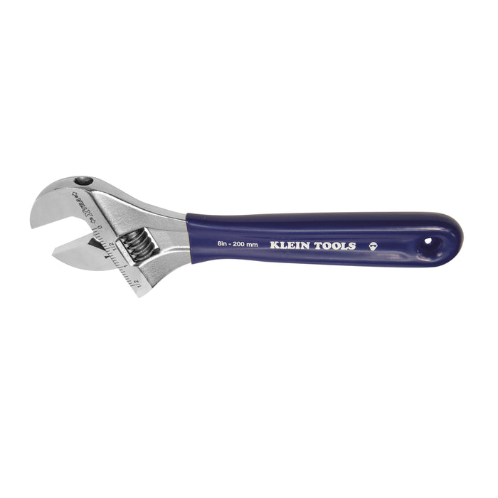 Klein Tools Extra-Wide Jaw Adjustable Wrench, 8 In. - D509-8