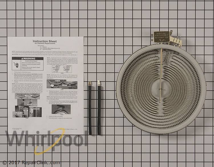 Whirlpool Range Surface Element - W10823692
