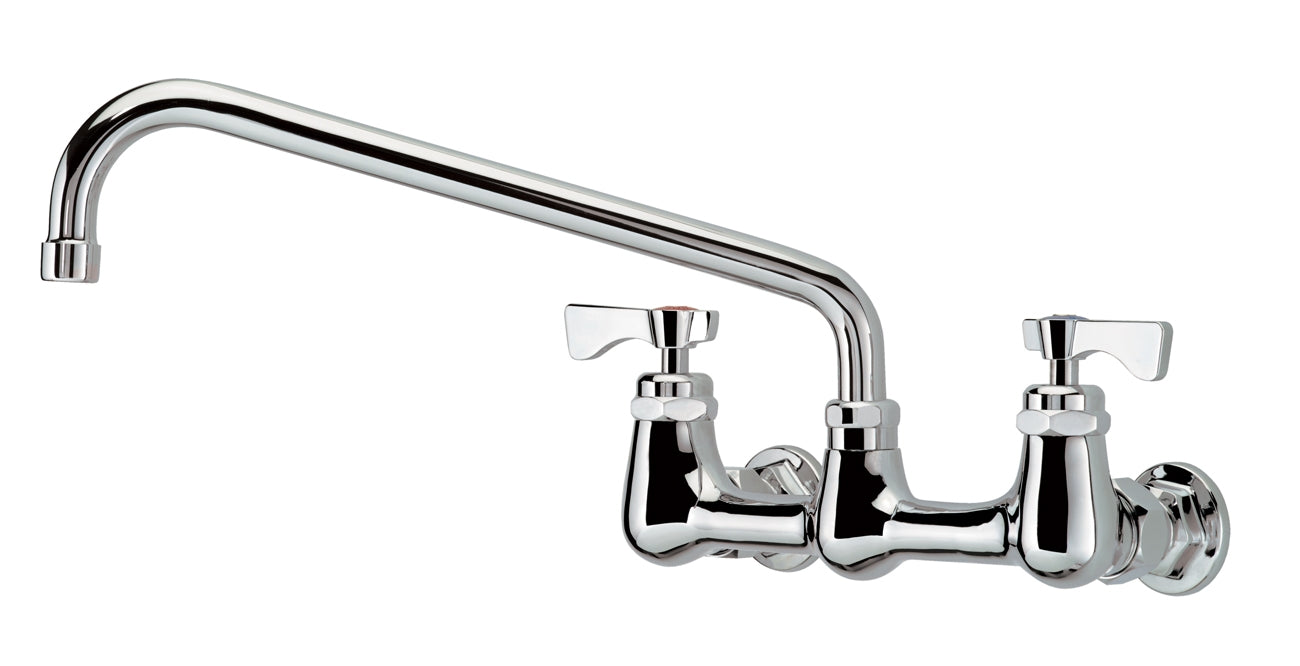 Krowne Royal 8-Inch Wall-Mount Faucet, 12-Inch Spout - 14-812L
