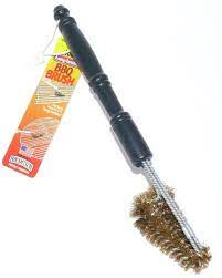 Brushtech Long-Lasting Brass-Bristle BBQ Grill Brush - B216C