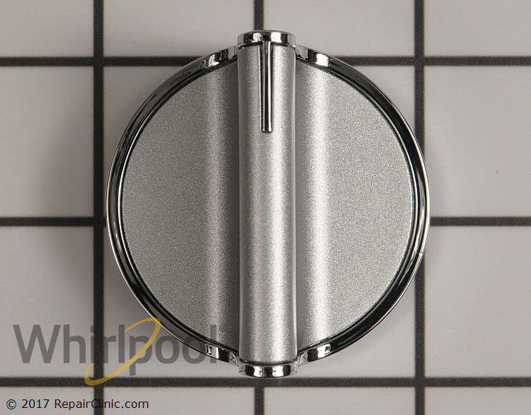 Whirlpool Stainless Gas Burner Knob - W10766544