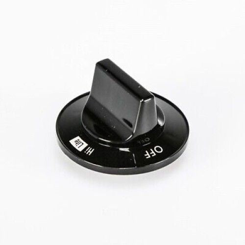 Whirlpool WP74002353 Black Gas Range Surface Burner Valve Knob