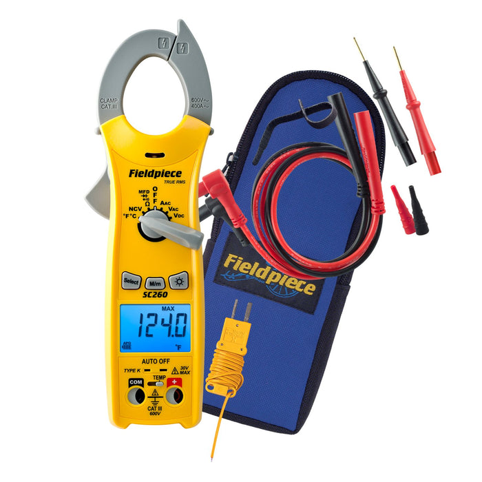 Fieldpiece 400A Compact Clamp Meter, True RMS - SC260