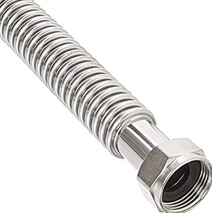 USD Products Corrugated Stainless Steel Water Heater Supply Line - WHS-4242-18
