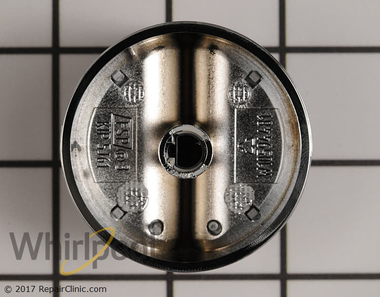 Whirlpool Stainless Range Control Knob - WPW10646805