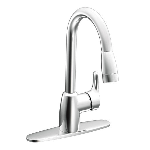 CFG Baystone Single-Handle Pullout Kitchen Faucet, Chrome - CA42519