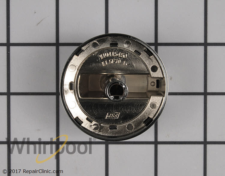 Whirlpool Black and Stainless Surface Burner Knob - WPW10316664