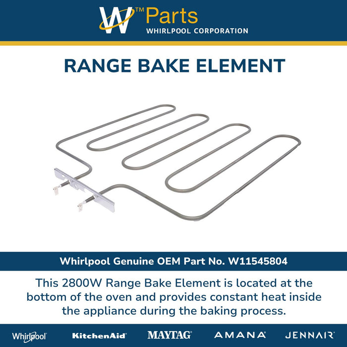 Whirlpool Range Oven Bake Element Replacement - W11545804