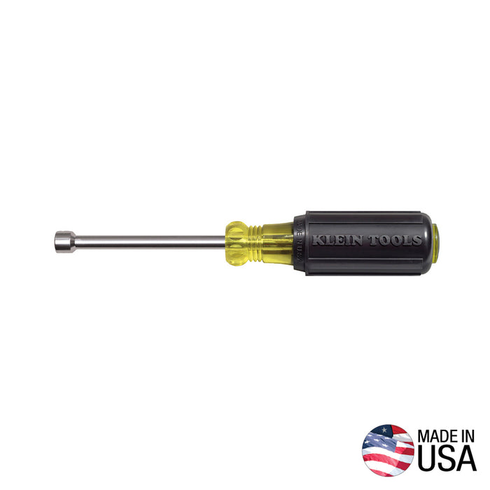 Klein Tools 1/4 In. Magnetic Tip Nut Driver, 3 In. Shaft - 630-1/4M