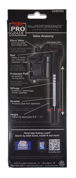 Korky Toilet Fill Valve - 528PRO
