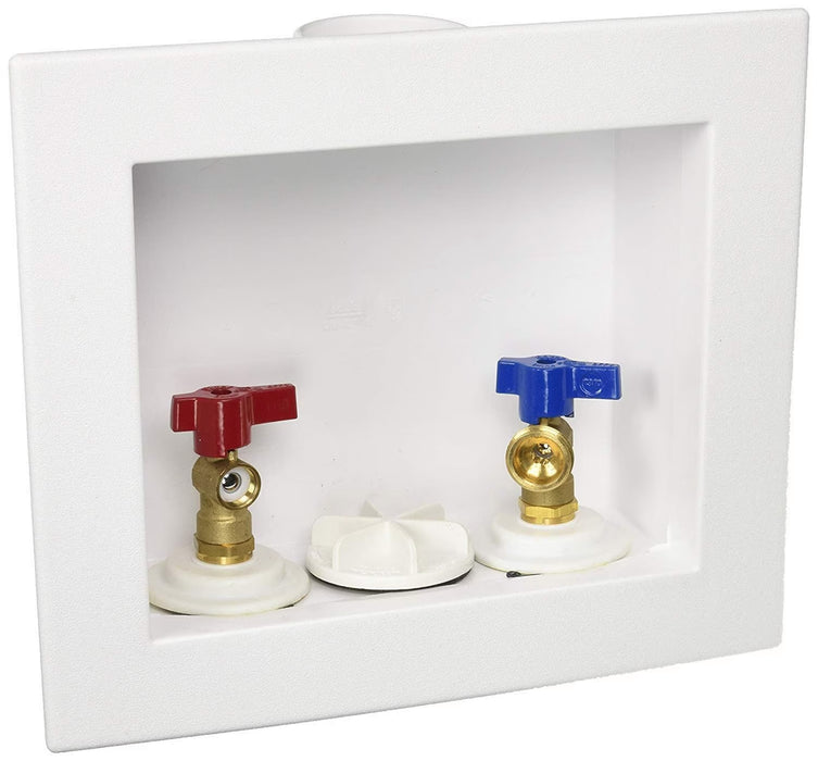 Oatey Quadtro 1/4-Turn Copper Washing Machine Outlet Box - 38529