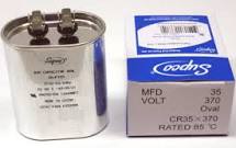 CR35X370 HVAC Run Capacitor, 35 MFD, 370V