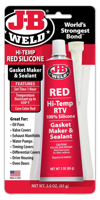 J-B Weld Hi-Temp Red Silicone - 31314