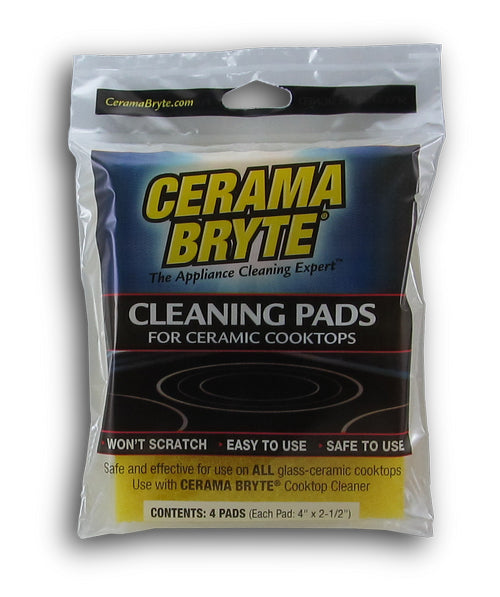 Cerama Bryte Cooktop Cleaning Pads, 4 Count