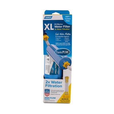 Camco TastePURE XL RV/Marine Inline Water Filter Kit - 40019
