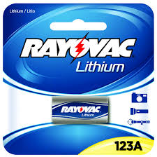 Rayovac 123A / CR123A Photo Lithium Battery, 3V - RL123A-1