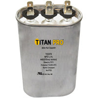 TOCFD353 HVAC Dual Run Capacitor, 35 + 3 MFD, 440/370V, Oval