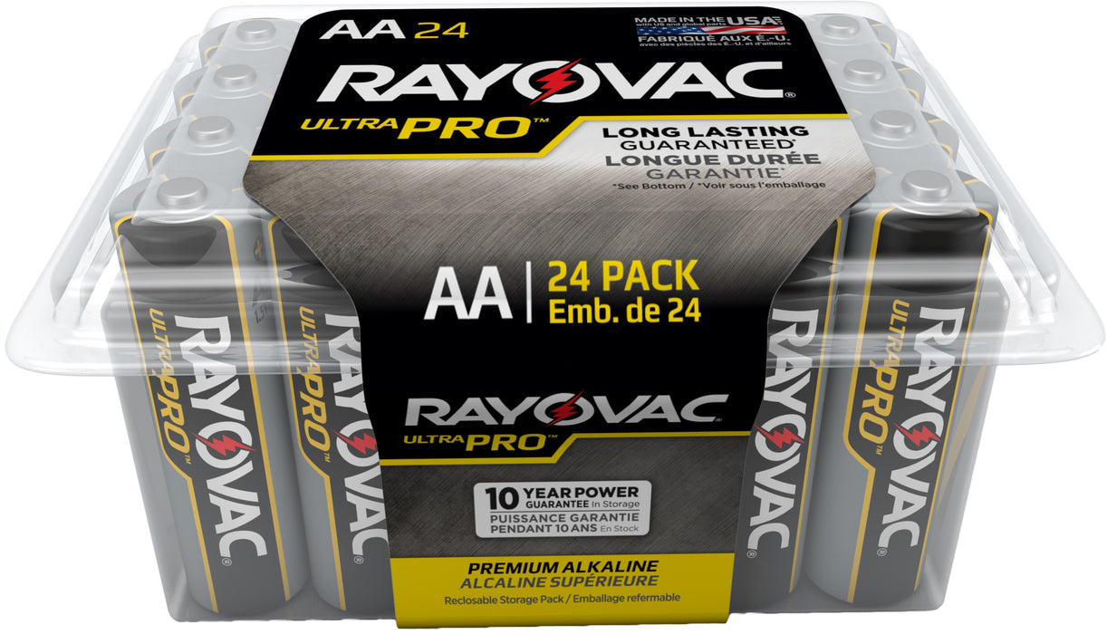 Rayovac Ultra Pro AA Alkaline Batteries 24-Pack - ALAA-24