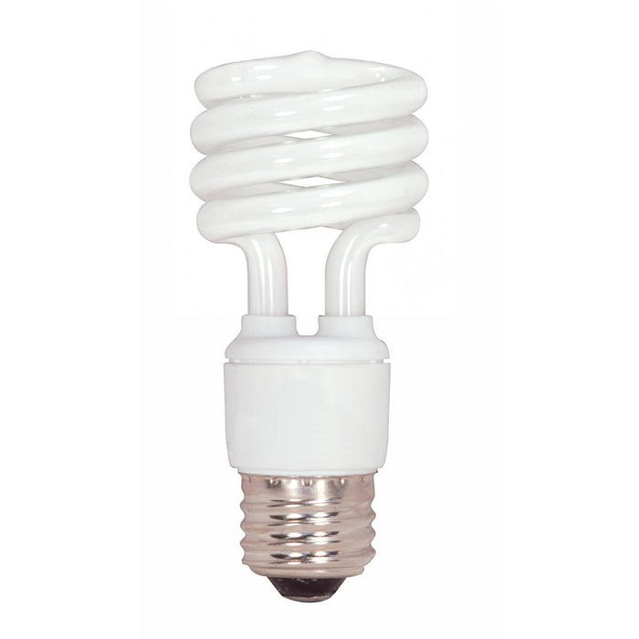 Satco Mini Spiral CFL Bulb, 13W Soft White - S7217