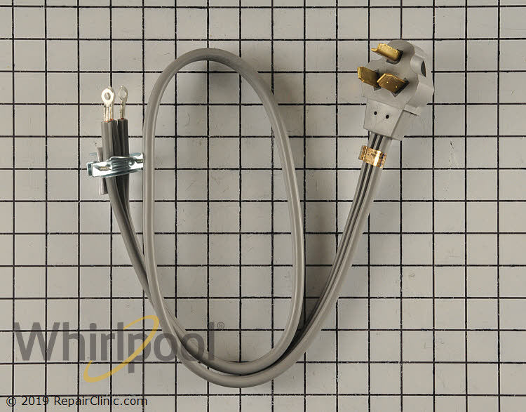 Whirlpool 4-Ft 3-Wire 30-Amp Dryer Power Cord - PT220L