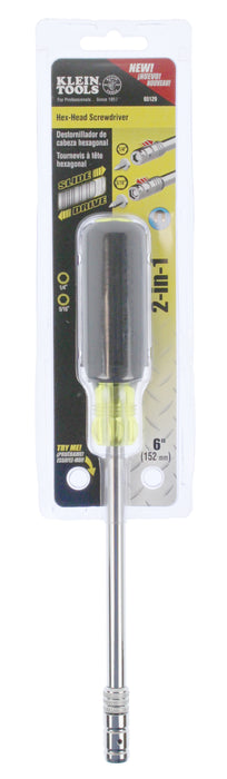 Klein Tools 2-in-1 Nut Driver, 6 In. - 65129