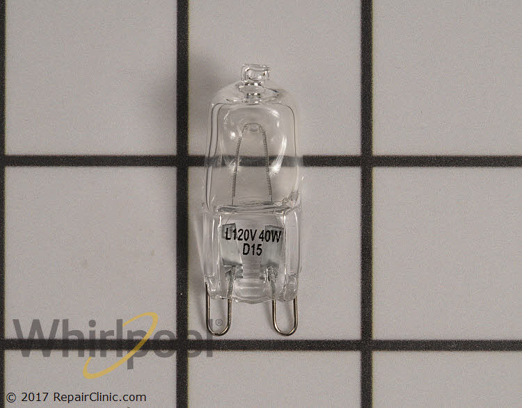 Whirlpool 40W Halogen Range Hood Light Bulb - WPW10571723