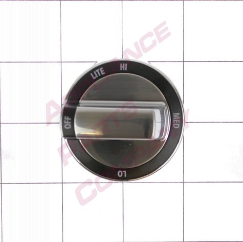 Whirlpool Chrome Surface Burner Knob - WPW10415450