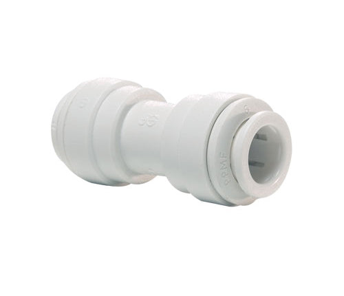 John Guest Polypropylene Union Connector, 1/4-Inch x 1/4-Inch - PP0408W-US